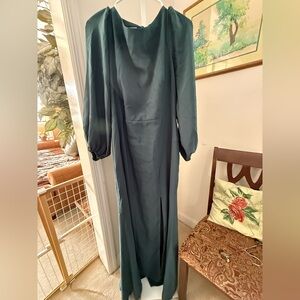 Dressy Collection Vivian Diamond Long Sleeve Maxi Dress. NWT. Size 16.